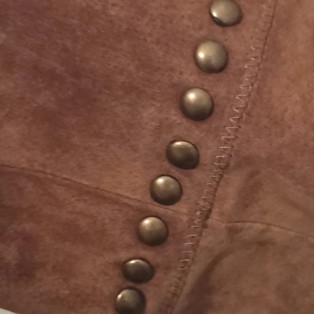 CHI by Falchi Tan Leather Studded Jacket NWT L - Picture 16 of 16